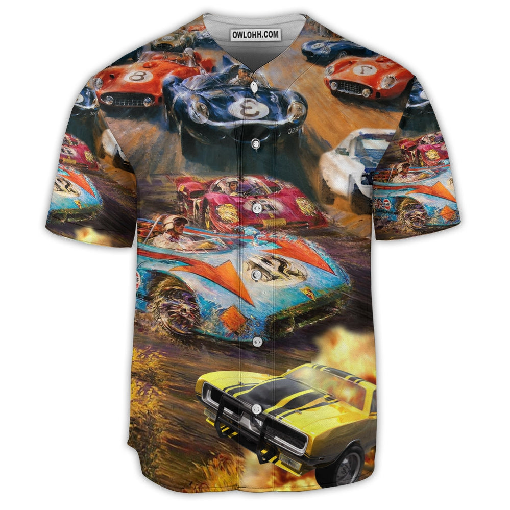 Car Racing Fast Style - Baseball Jersey  - Chic Loom