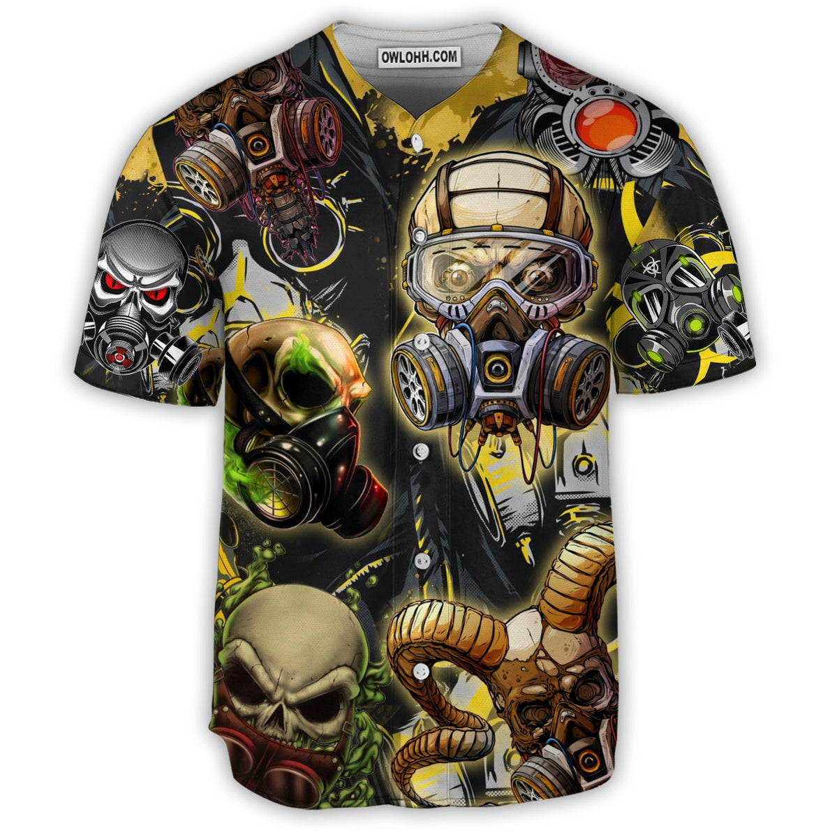 Skull Sign Style - Baseball Jersey - Chic Loom