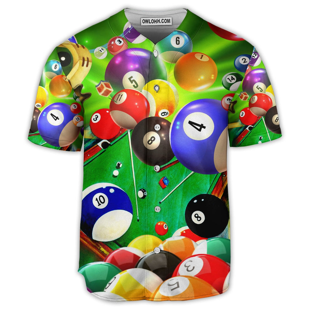 Billiard Where's The Cue Ball - Baseball Jersey  - Chic Loom