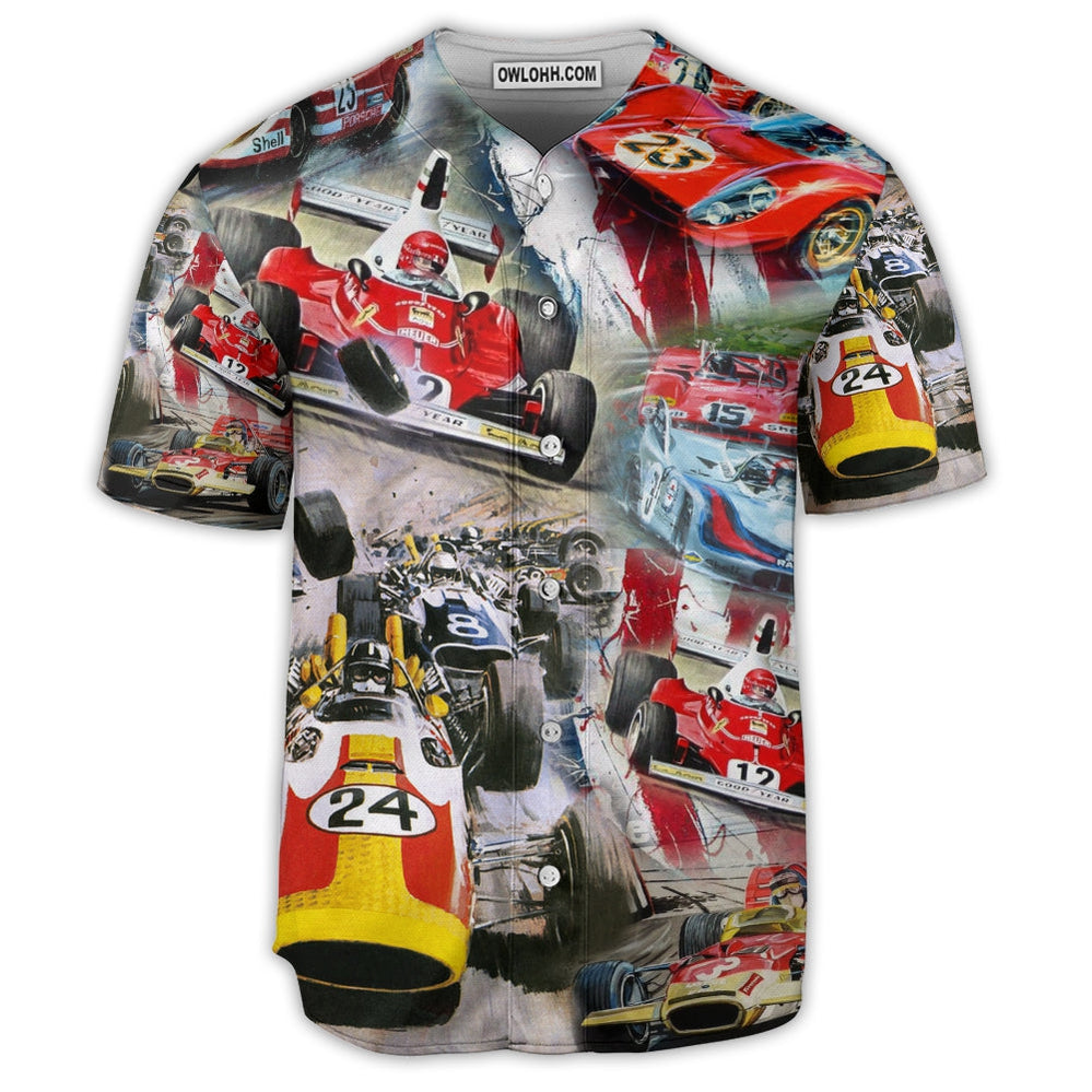 Car Racing Independence Day Fast Style - Baseball Jersey  - Chic Loom