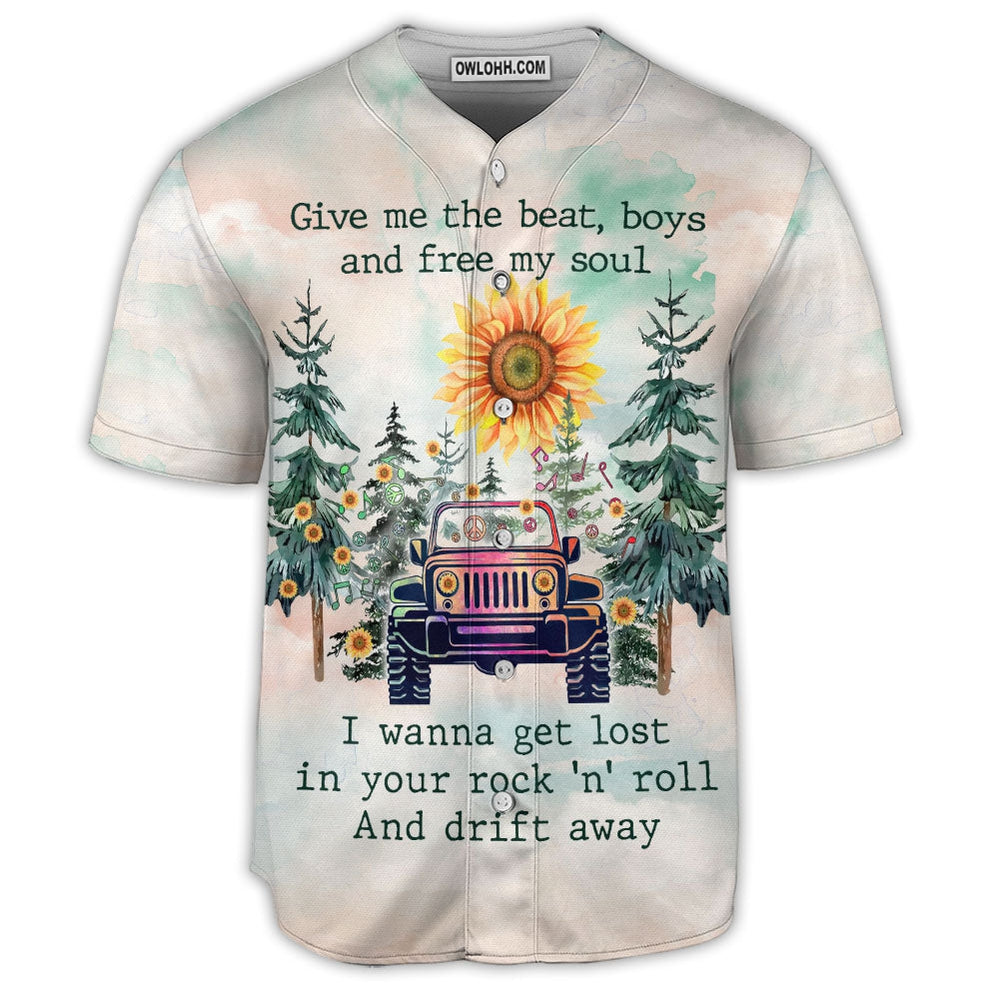 Jeep Hippie Free My Soul - Baseball Jersey  - Chic Loom