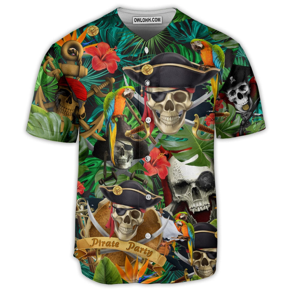 Pirate Skull Pirates Make Legends - Baseball Jersey