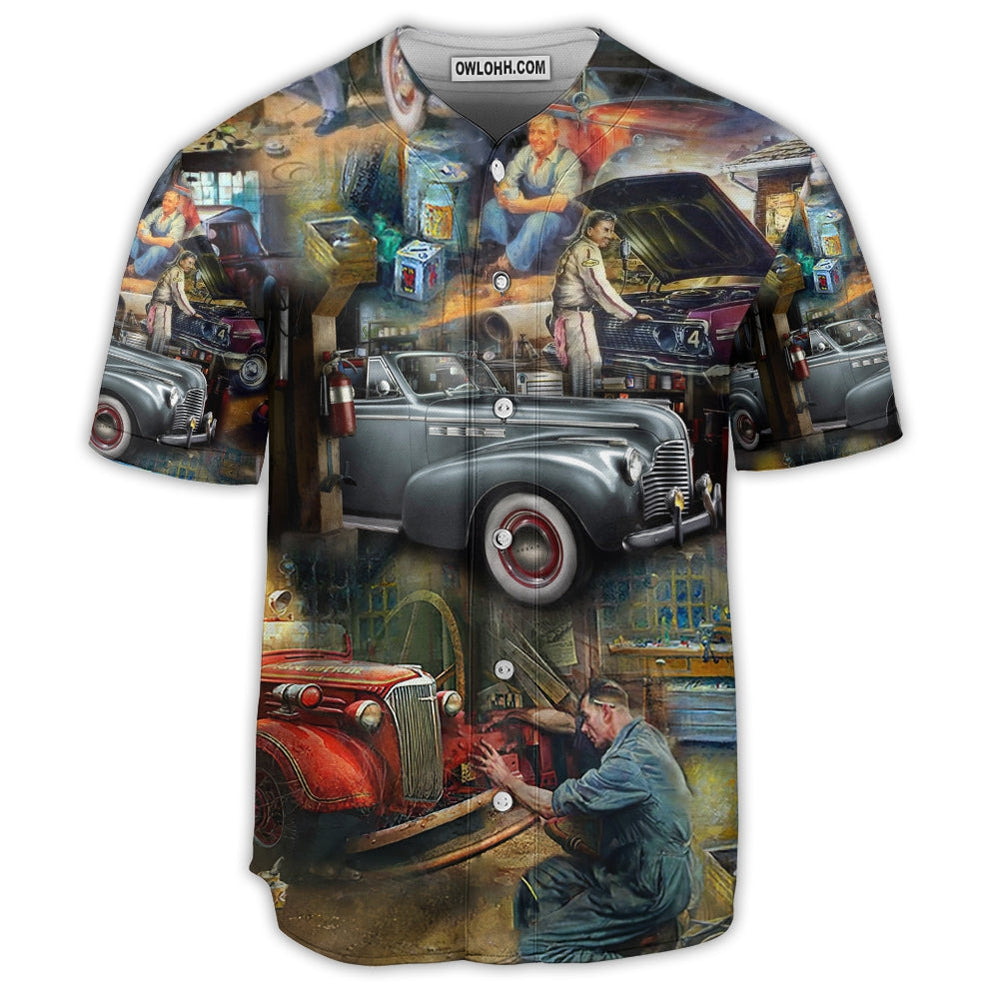 Car Auto Repair Is My Passion - Baseball Jersey  - Chic Loom