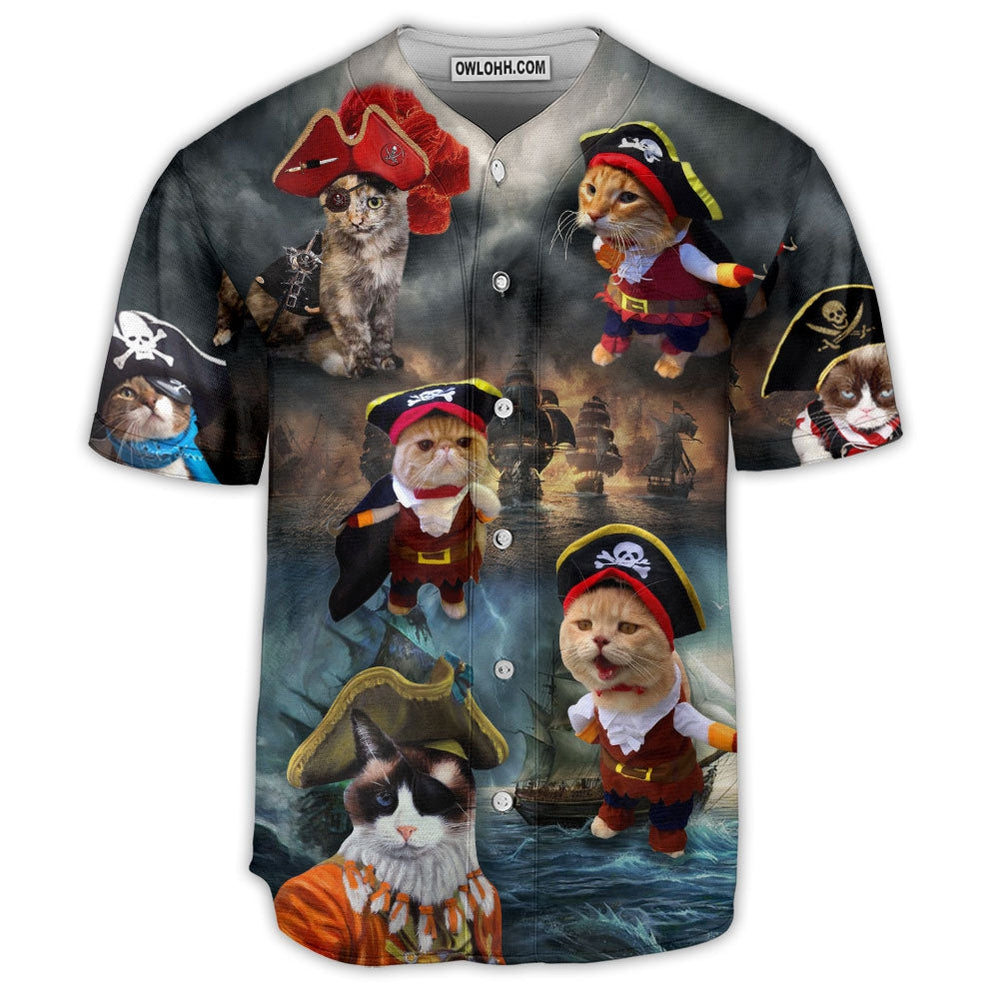 Pirate Cat Cute Style - Baseball Jersey