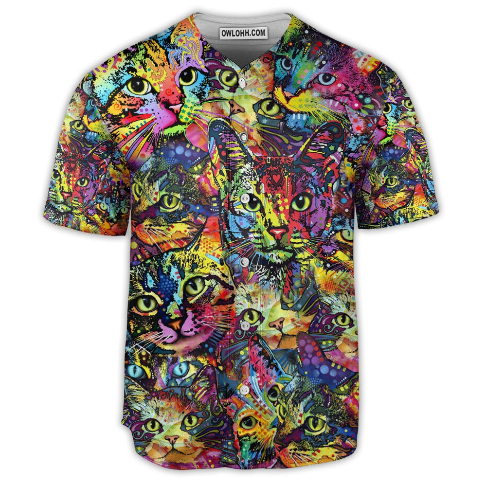 Cat Art Lover Cat Style - Baseball Jersey  - Chic Loom