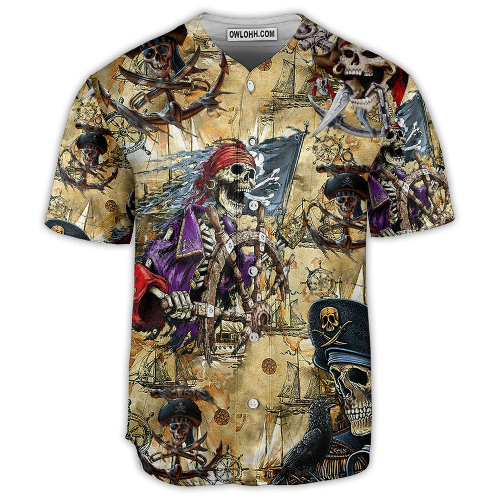 Pirate Skull Amazing Cool - Baseball Jersey