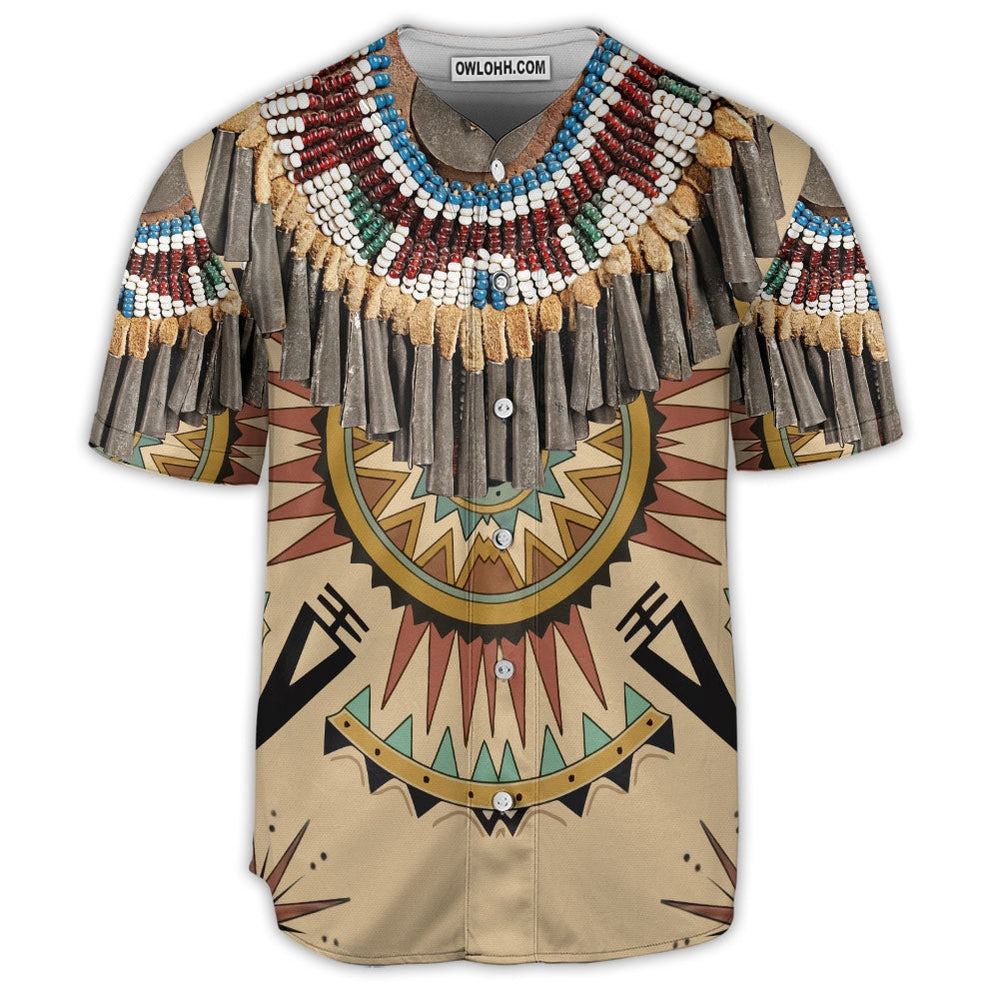 Native American Art Colorful - Baseball Jersey  - Chic Loom