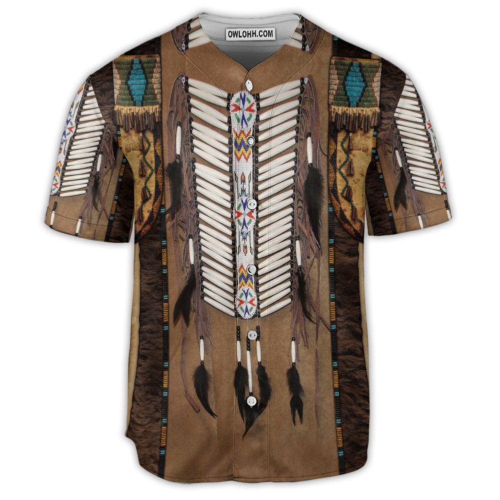 Native American Colorful Art Style - Baseball Jersey  - Chic Loom