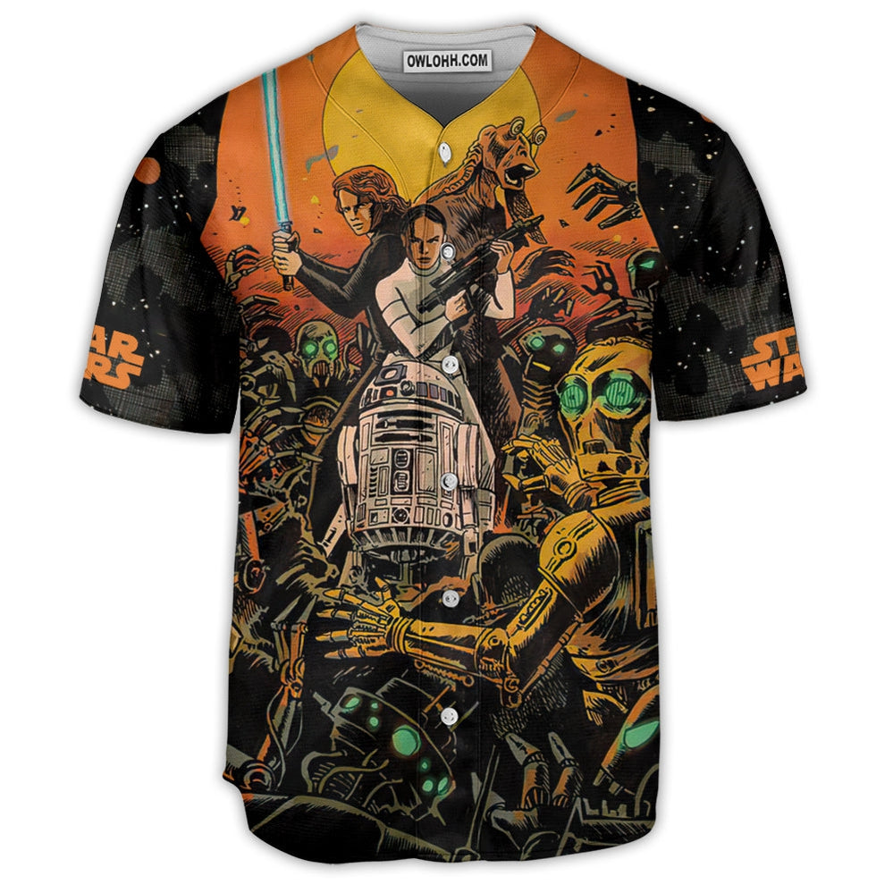 Starwars Halloween Return To Mustafar In Ghosts Of Vader’s Castle - Baseball Jersey - Chic Loom
