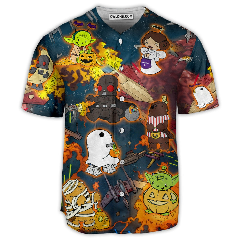 Starwars Halloween Tricks Are The Path To The Dark Side Better To Treat It Is - Baseball Jersey - Chic Loom