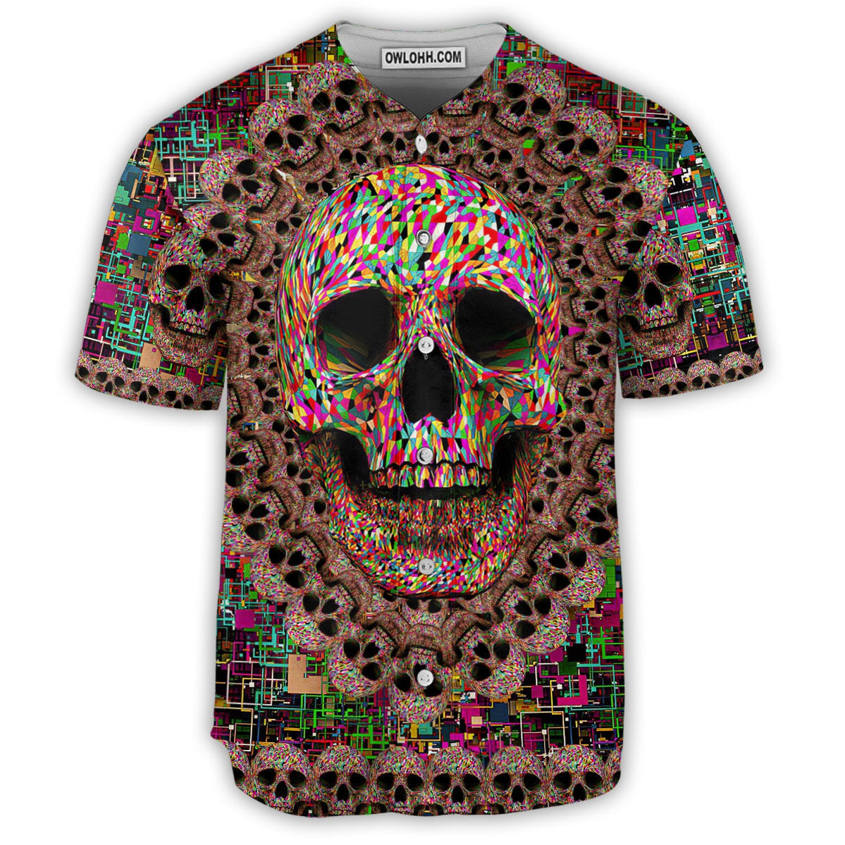 Skull Amazing Smiling - Baseball Jersey - Chic Loom