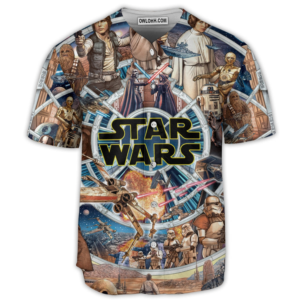 Starwars Fighting In Galaxy - Baseball Jersey - Chic Loom