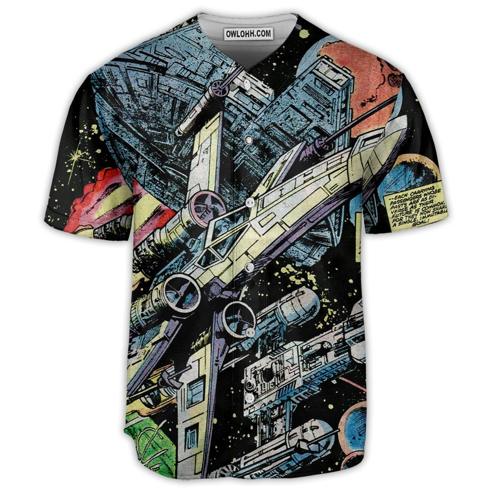 Starwars Han Solo Spaceship - Baseball Jersey - Chic Loom