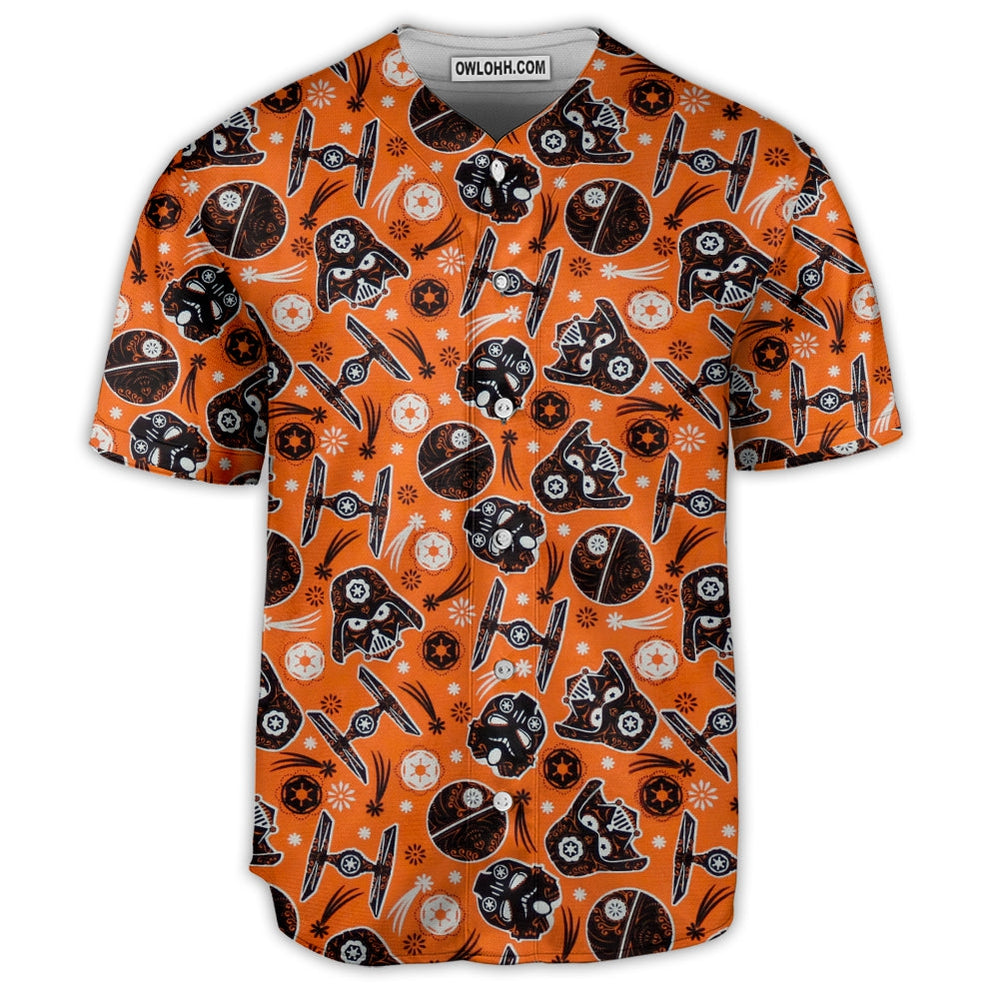 Starwars Darth Vader Sugar Skull - Baseball Jersey - Chic Loom