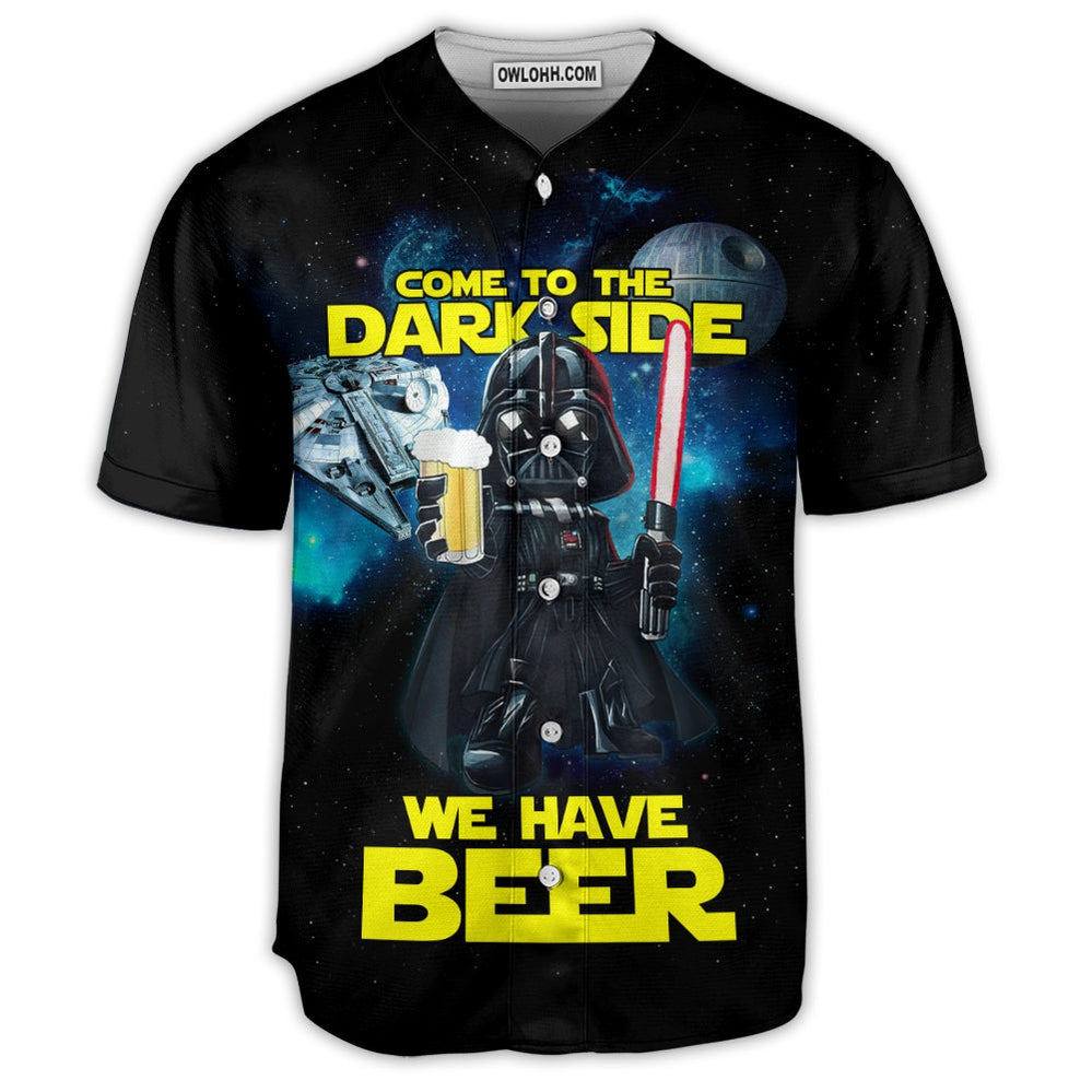 Starwars Darth Vader Dark Side Beer - Baseball Jersey - Chic Loom