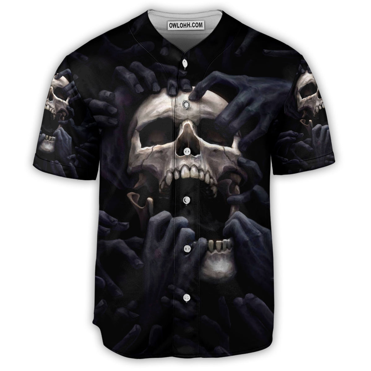 Skull Love Darkness - Baseball Jersey - Chic Loom
