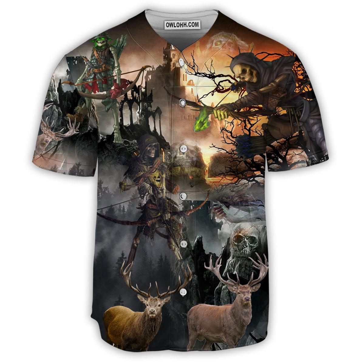 Skull Love Hunting - Baseball Jersey - Chic Loom