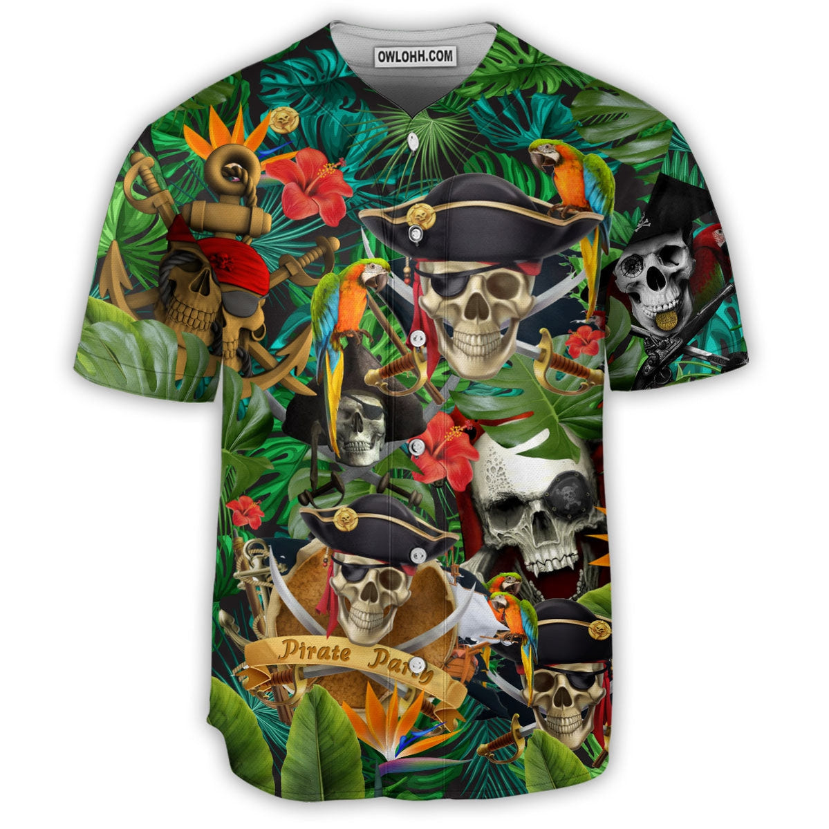 Skull Pirates Make Ledgends - Baseball Jersey - Chic Loom