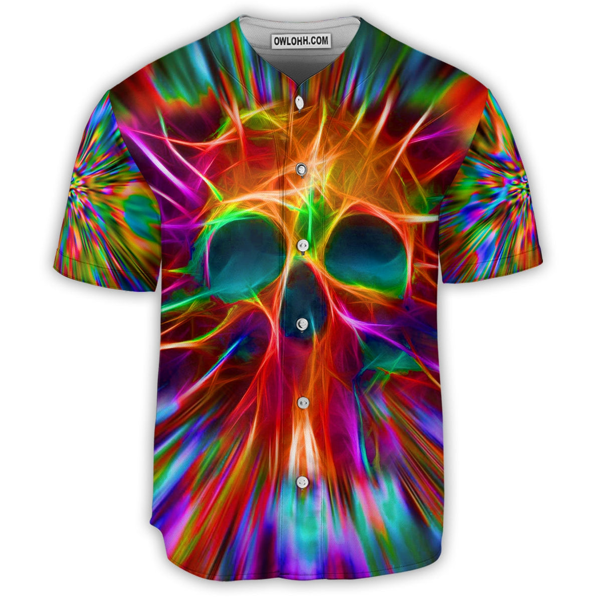 Skull Rainbow Color Love Style - Baseball Jersey - Chic Loom