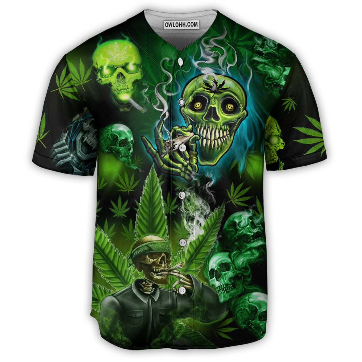 Skull So High - Baseball Jersey - Chic Loom