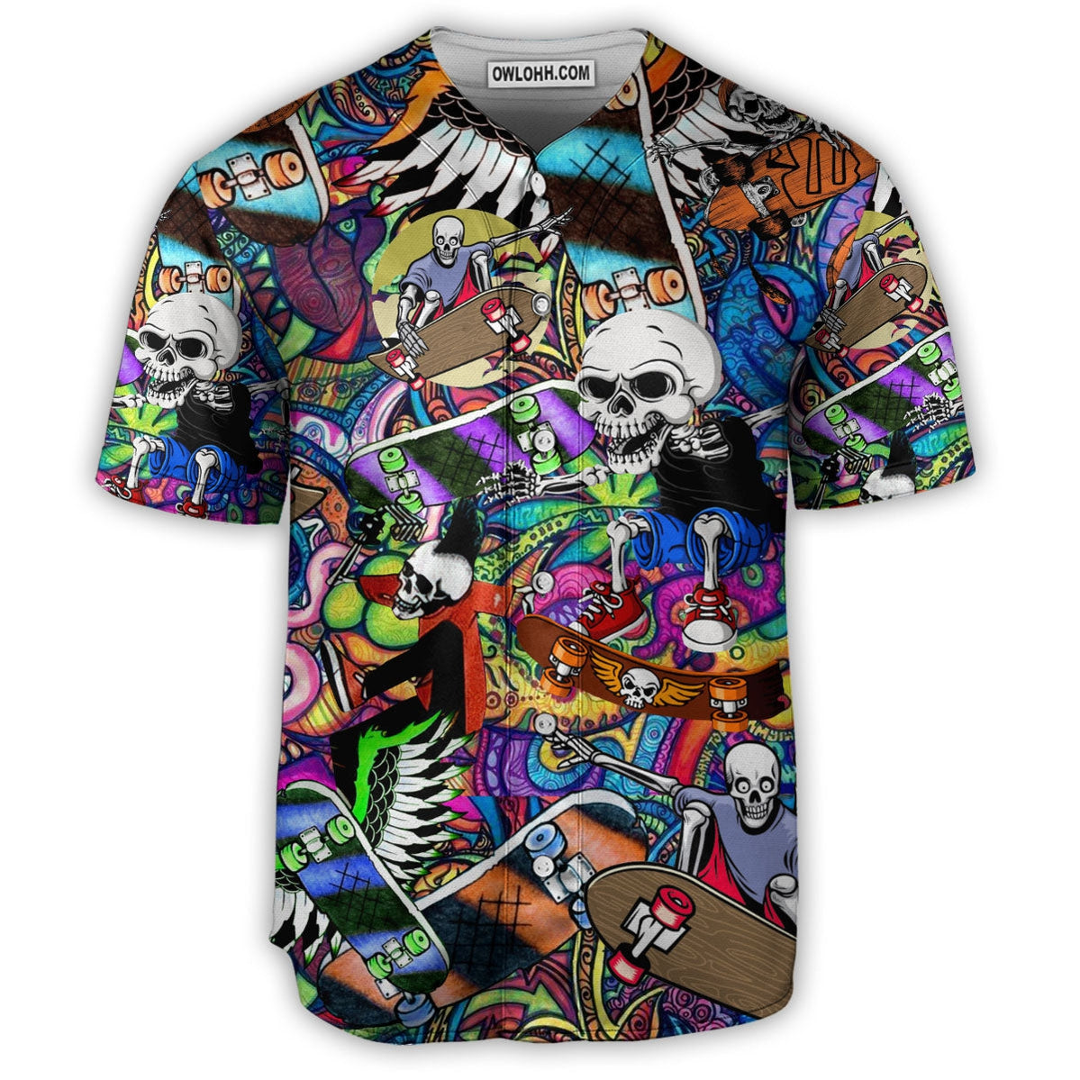 Skull Love Life - Baseball Jersey - Chic Loom