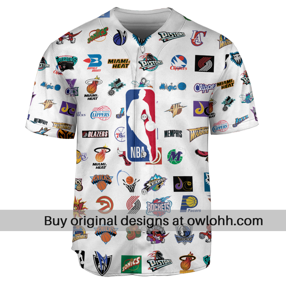 Vintage Basketball Association Team Retro - Baseball Jersey - Chic Loom
