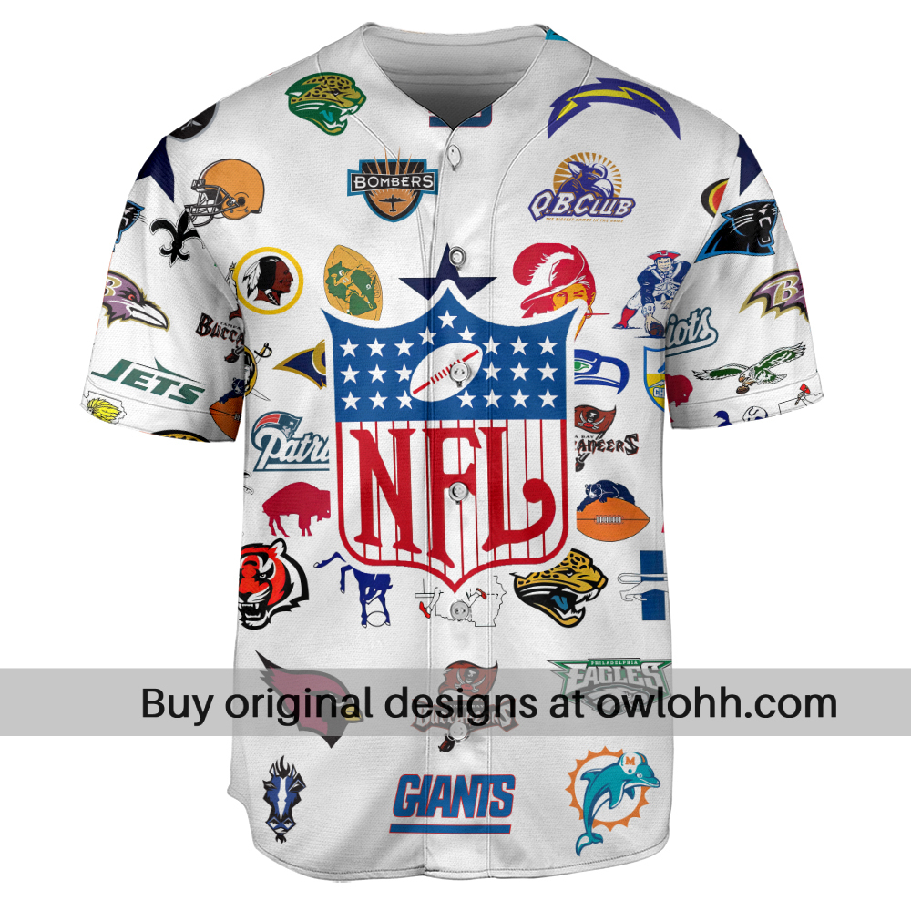 Football League History Retro - Baseball Jersey - Chic Loom