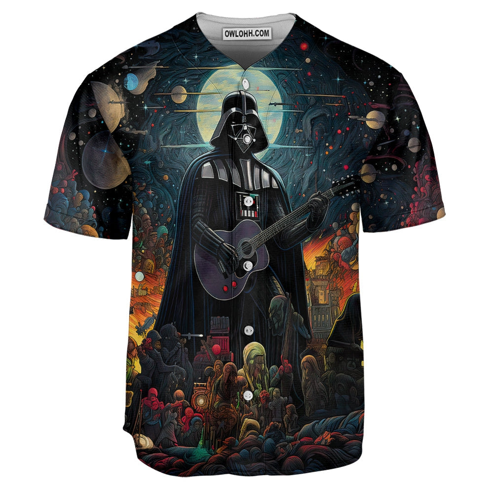 Star Wars Darth Vader Nobody Can Stop Me Playing Guitar - Baseball Jersey - Chic Loom