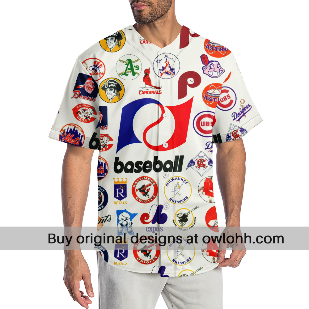 Baseball League Retro - Baseball Jersey - Chic Loom