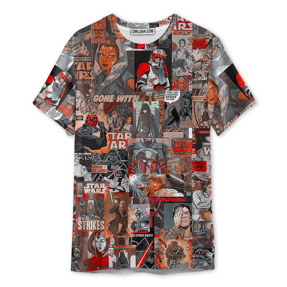 Star Wars Comic Vintage Style - Unisex 3D T-shirt - Chic Loom