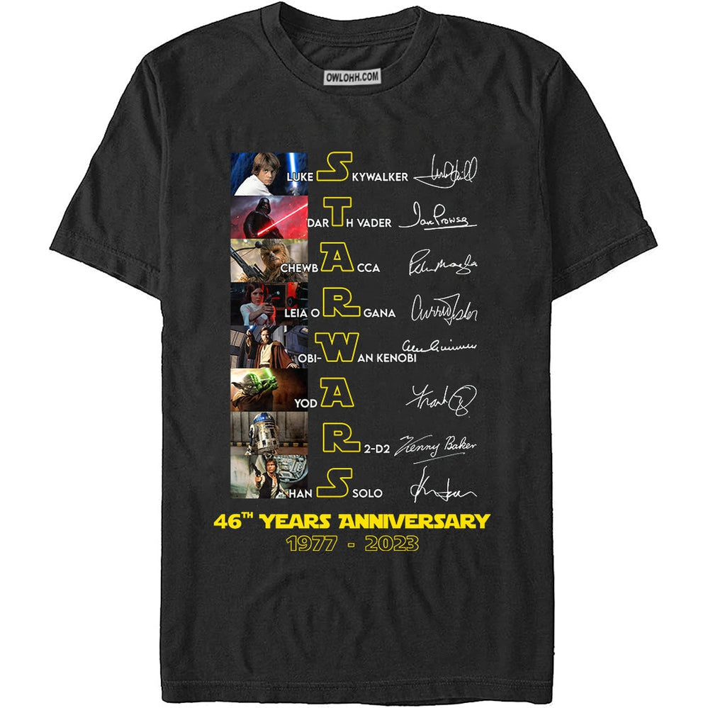 Star Wars 46 Years Anniversary - Unisex 3D T-shirt - Chic Loom