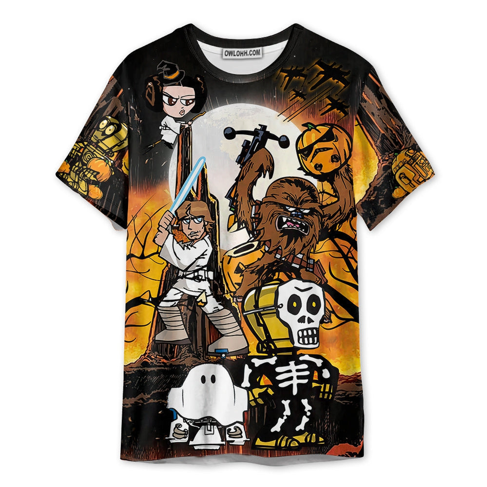 Starwars Halloween Spooky Star Wars Comics - Unisex 3D T-shirt - Chic Loom