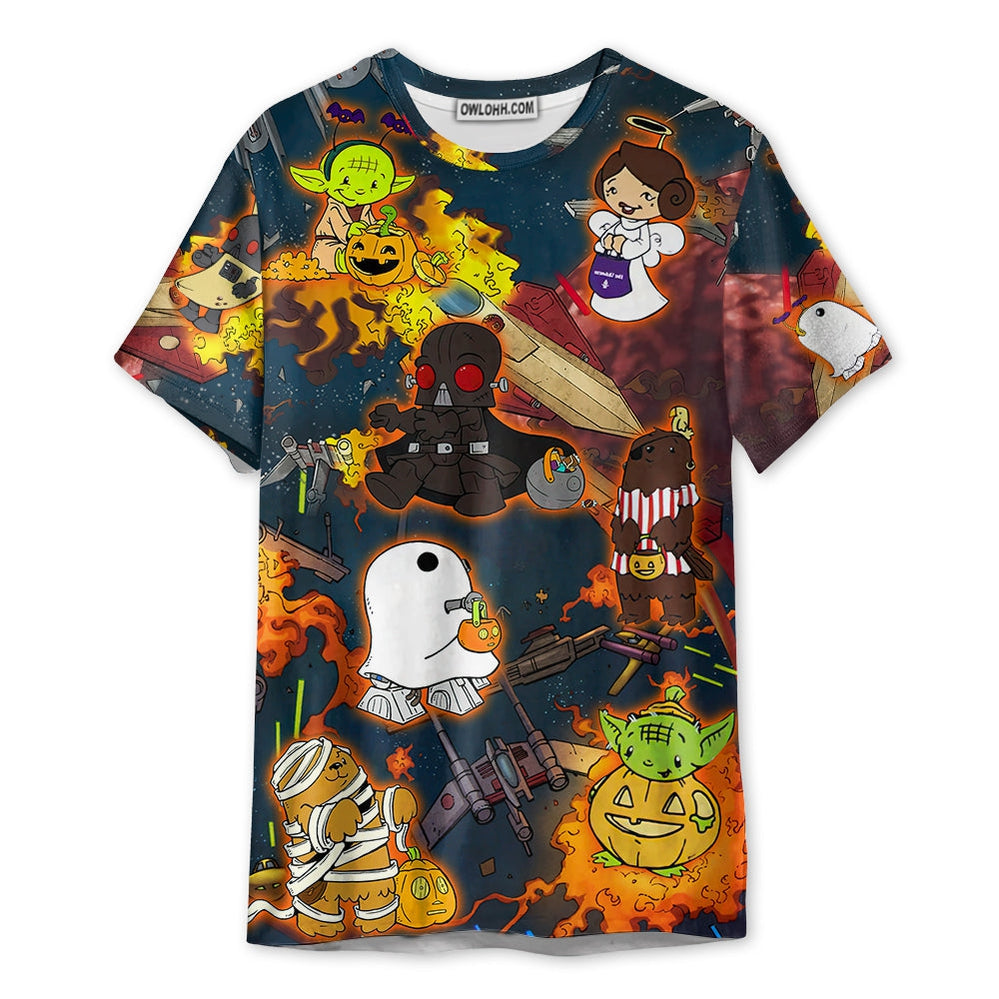 Starwars Halloween Tricks Are The Path To The Dark Side Better To Treat It Is - Unisex 3D T-shirt - Chic Loom