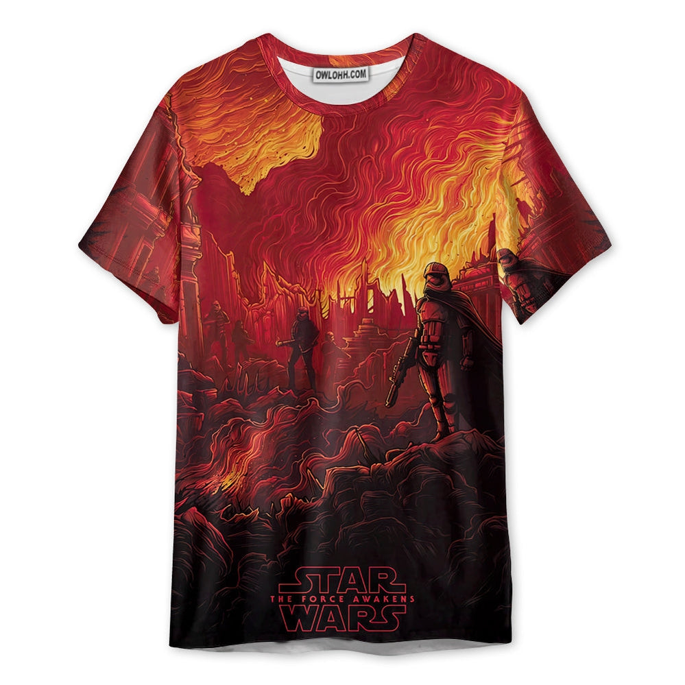 Starwars The Force Awakens 2 - Unisex 3D T-shirt - Chic Loom