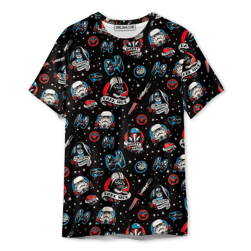 Star Wars Darth Vader Storm Trooper Dark Side Black - Unisex 3D T-shirt - Chic Loom