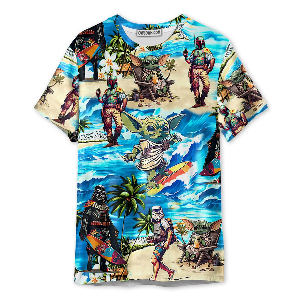 Special Star Wars Surfing - Unisex 3D T-shirt - Chic Loom