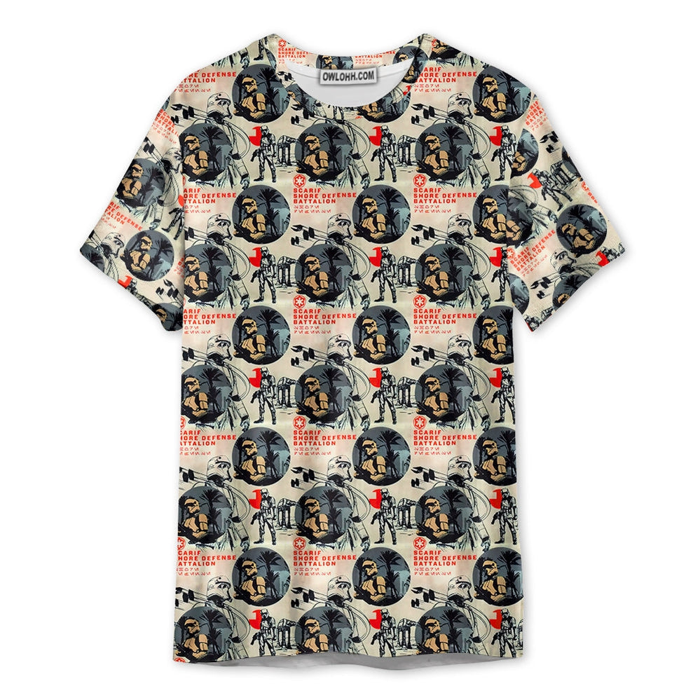 Star Wars Scarif Trooper Pattern - Unisex 3D T-shirt - Chic Loom