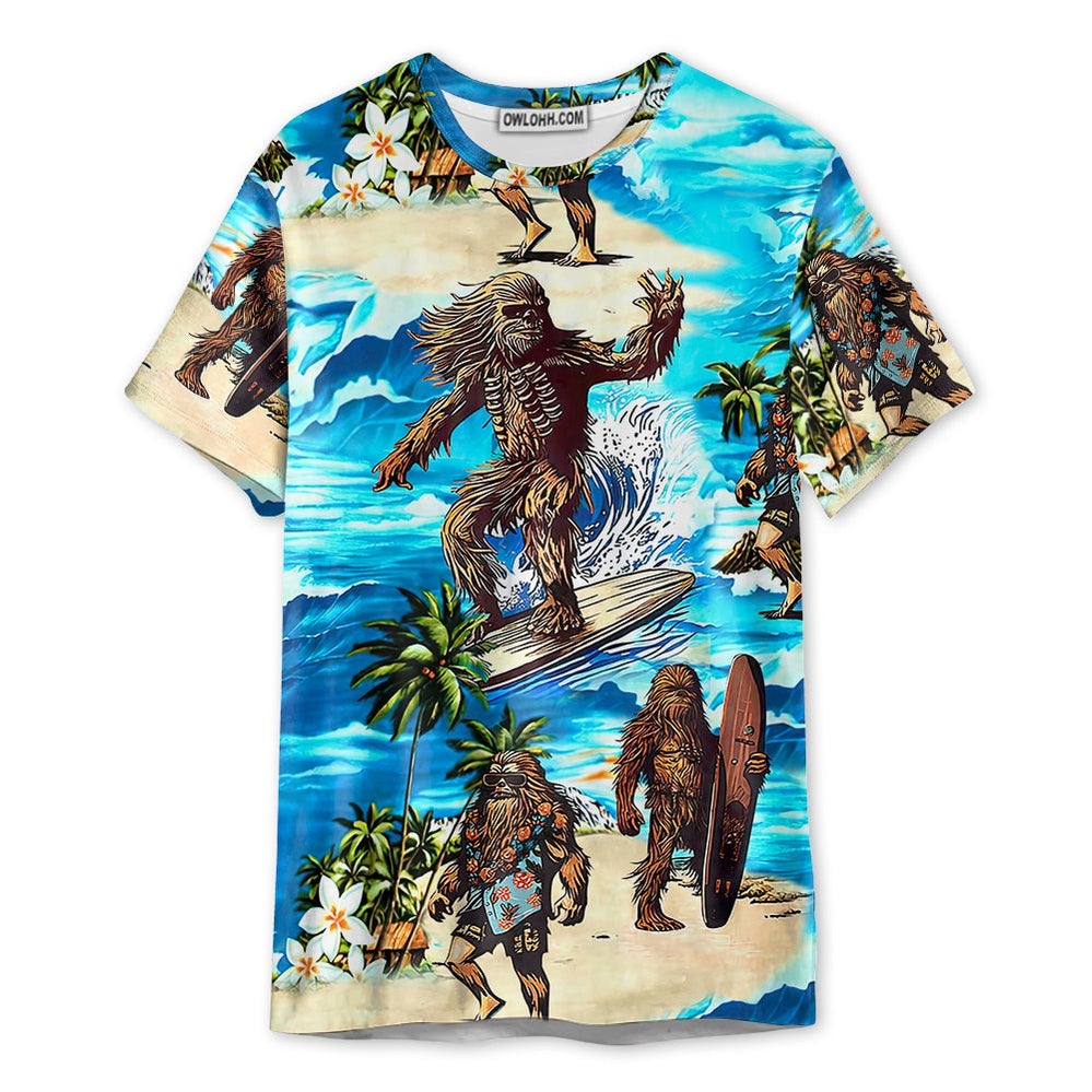 Star Wars Chewbacca Surfing - Unisex 3D T-shirt - Chic Loom