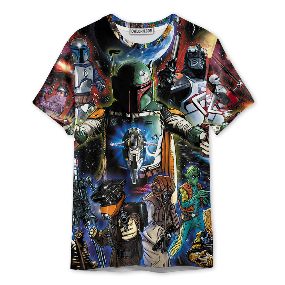 Star Wars The Bounty Hunters Star Wars - Unisex 3D T-shirt - Chic Loom