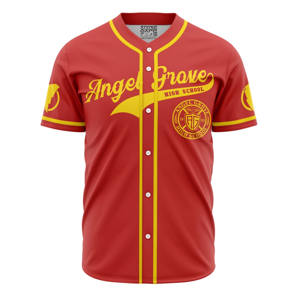 Angel Grove High School Power Rangers Baseball Jersey