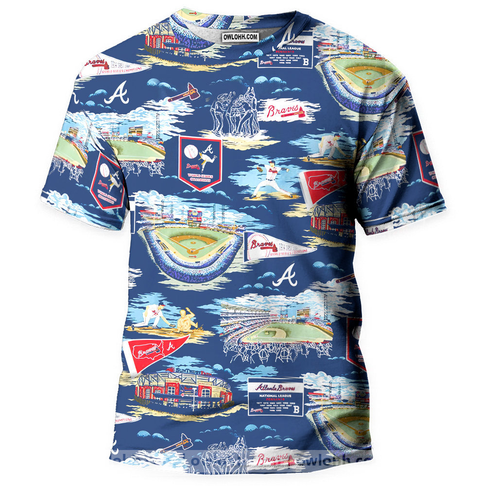 Atlanta Braves Scenic - 3D T-shirt - Chic Loom