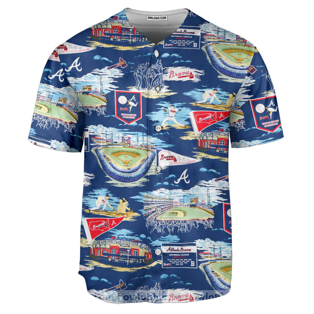 Atlanta Braves Scenic - Baseball Jersey - Chic Loom