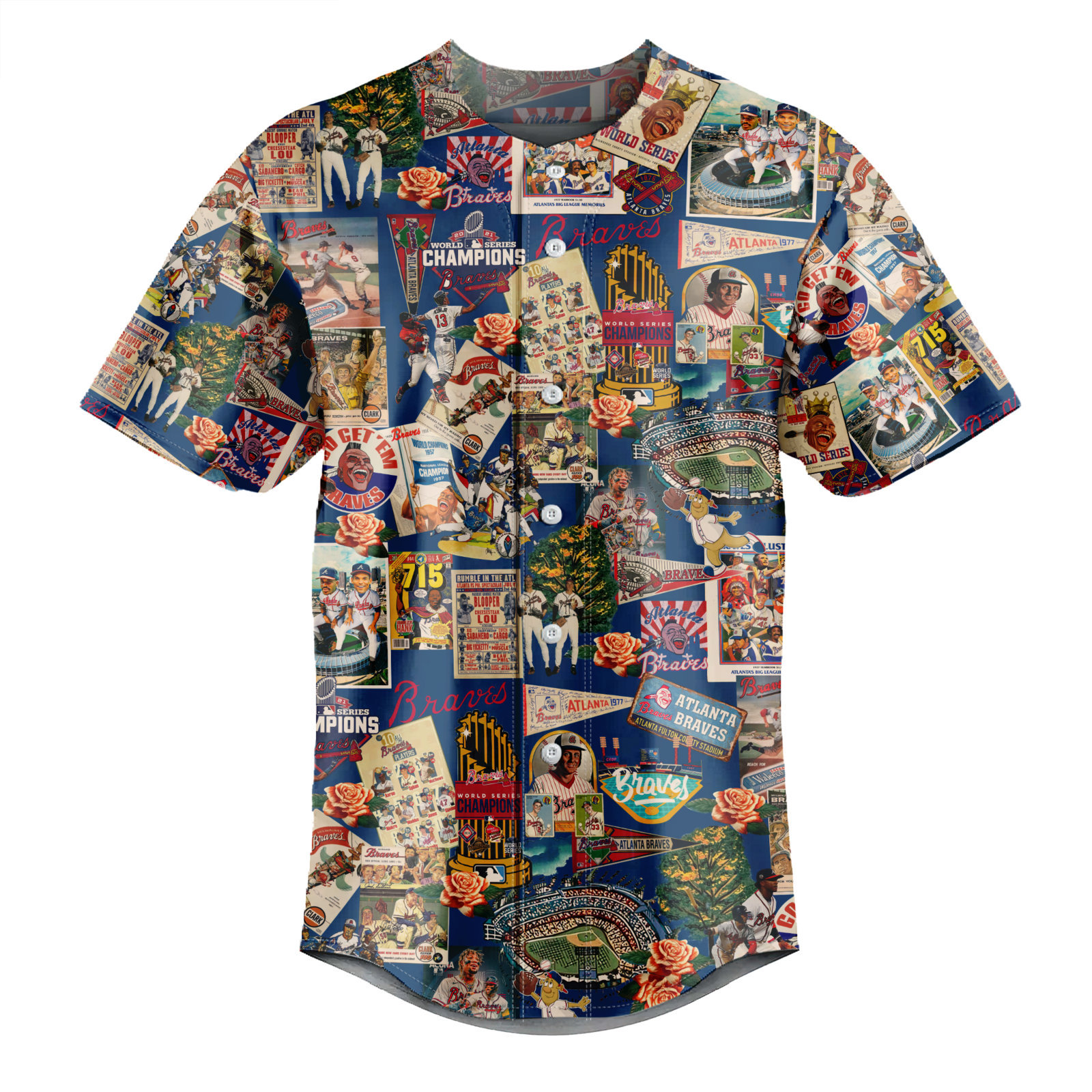 Atlanta Braves Where the Sun Meets Vintage Dreams - Baseball Jersey - Chic Loom