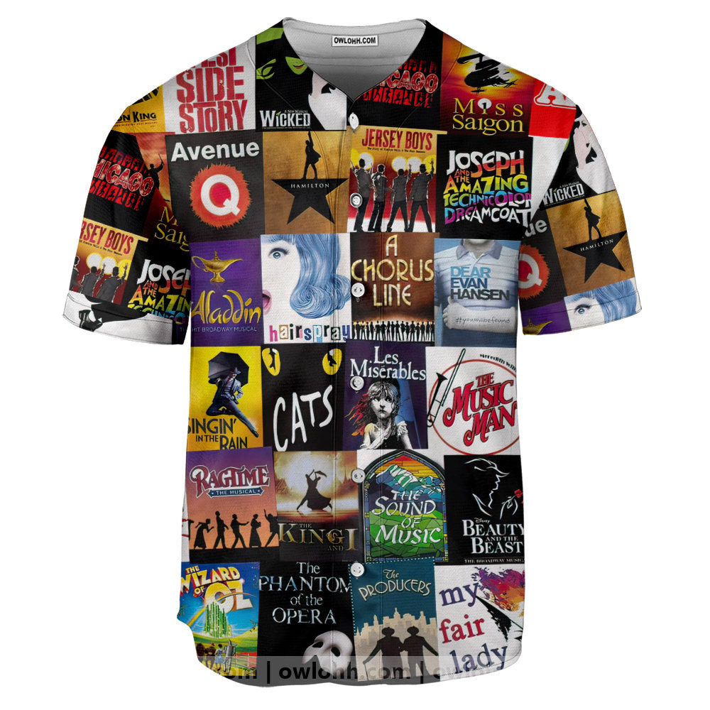 Broadway Musical Theater - Baseball Jersey - Chic Loom