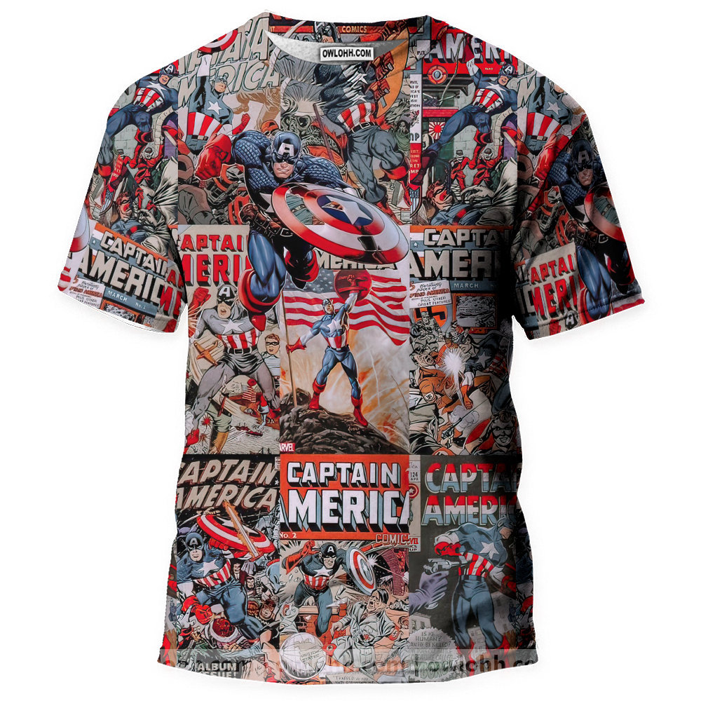 Captain America - 3D T-shirt - Chic Loom