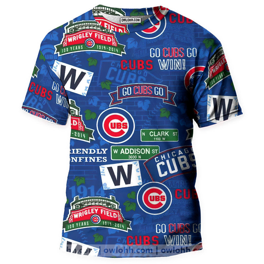 Chicago Cubs Baseball - 3D T-shirt - Chic Loom