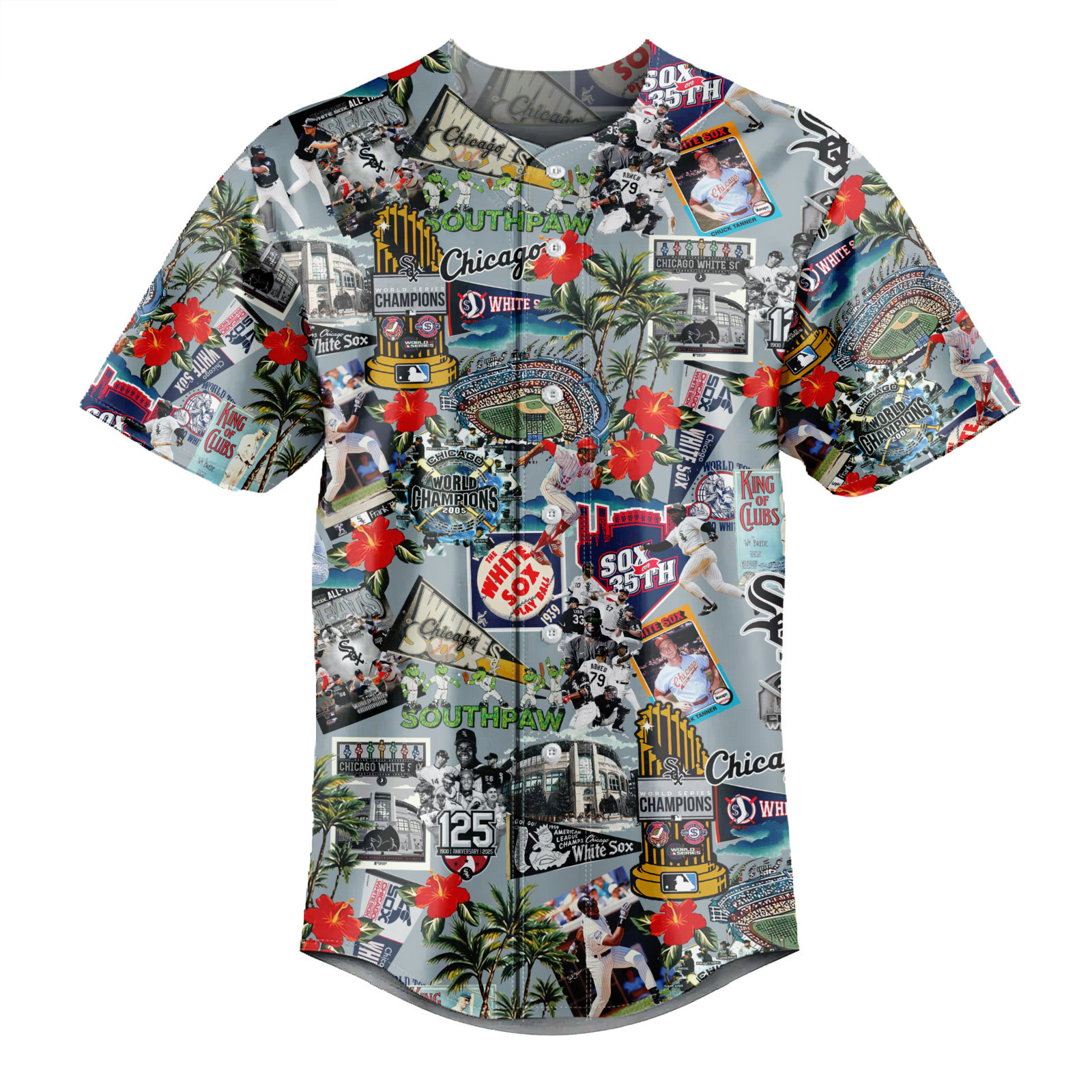 Chicago White Sox Palm Trees, Pennants, and Baseball Glory - Baseball Jersey - Chic Loom