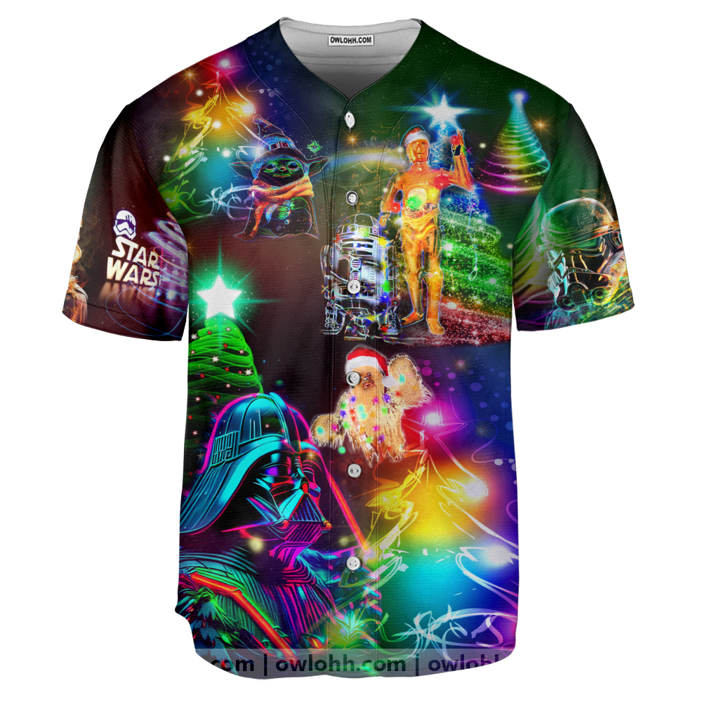 Christmas Star Wars Christmas Merry Everything Happy Always - Baseball Jersey - Chic Loom