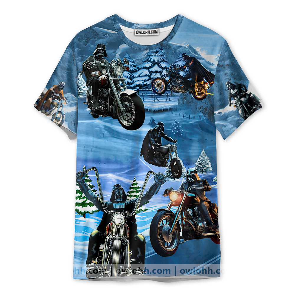 Christmas Star Wars Driving With Darth Vader Merry Christmas - Unisex 3D T-shirt - Chic Loom