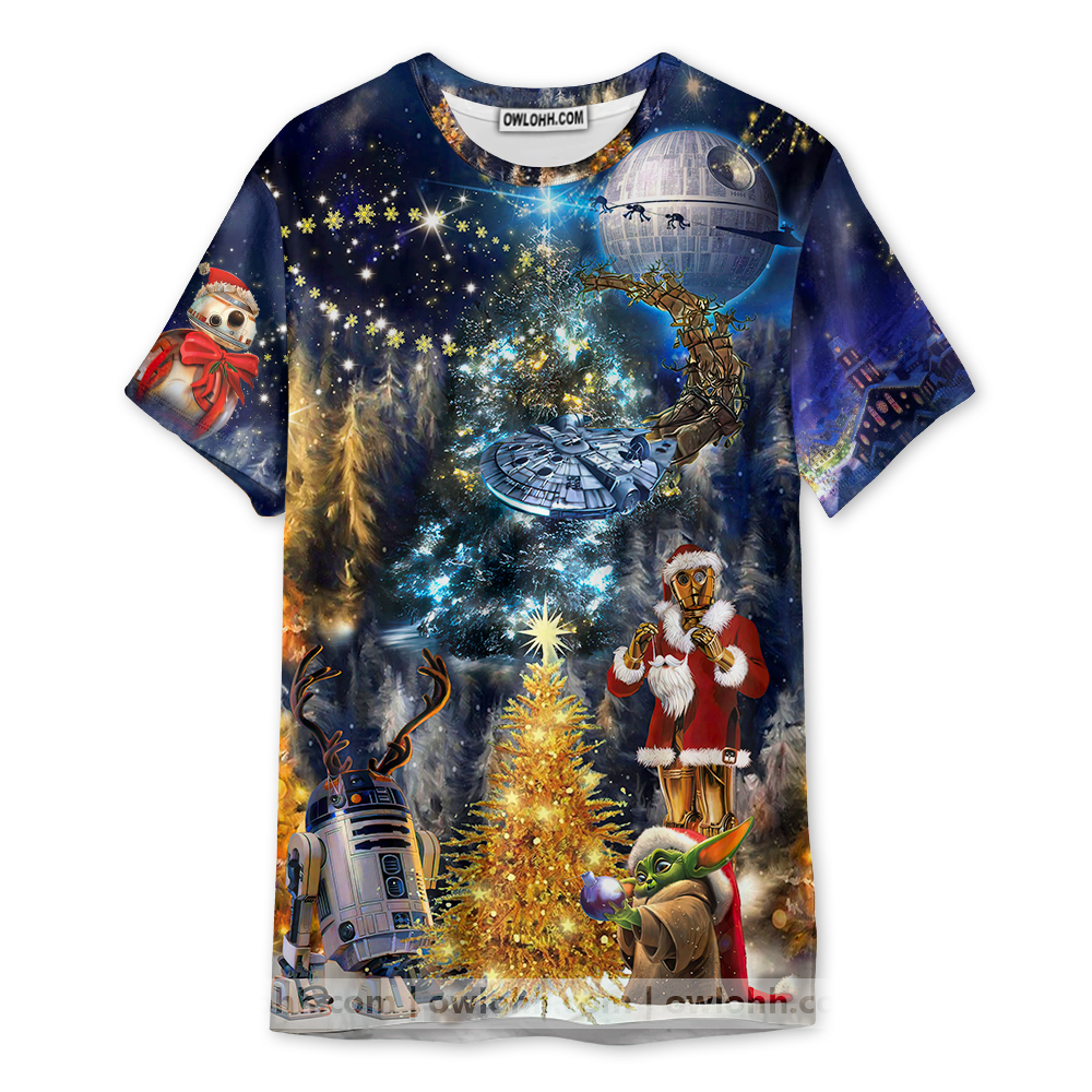 Christmas Star Wars Family In Love - Unisex 3D T-shirt - Chic Loom